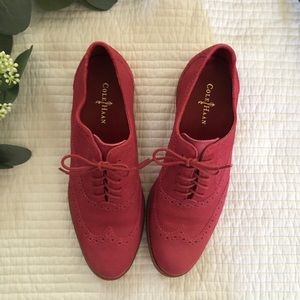 Cole Haan pink oxfords. Size 7